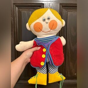 1970 Playskool Dapper Dan large size teaching doll child learning toy RARE large